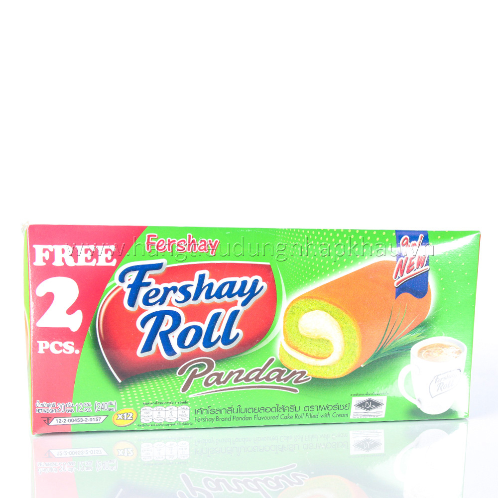 Bánh Bông Lan Fershay Roll - Vị Lá Dứa