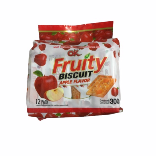 Bánh Quy OK Fruity - Vị Táo (25g x 12)