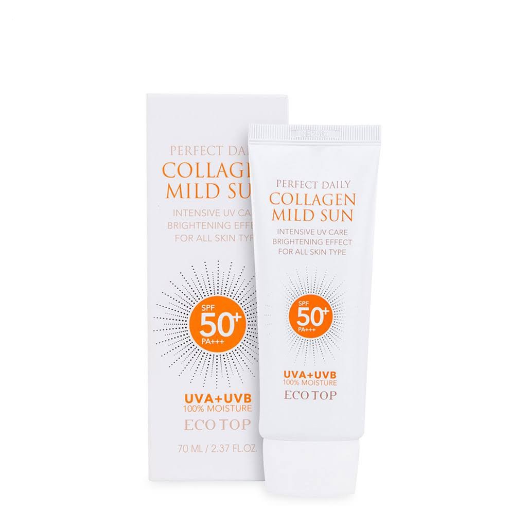 Kem Chống Nắng Eco Top - Perfect Daily Collagen Mild SPF50 70ml