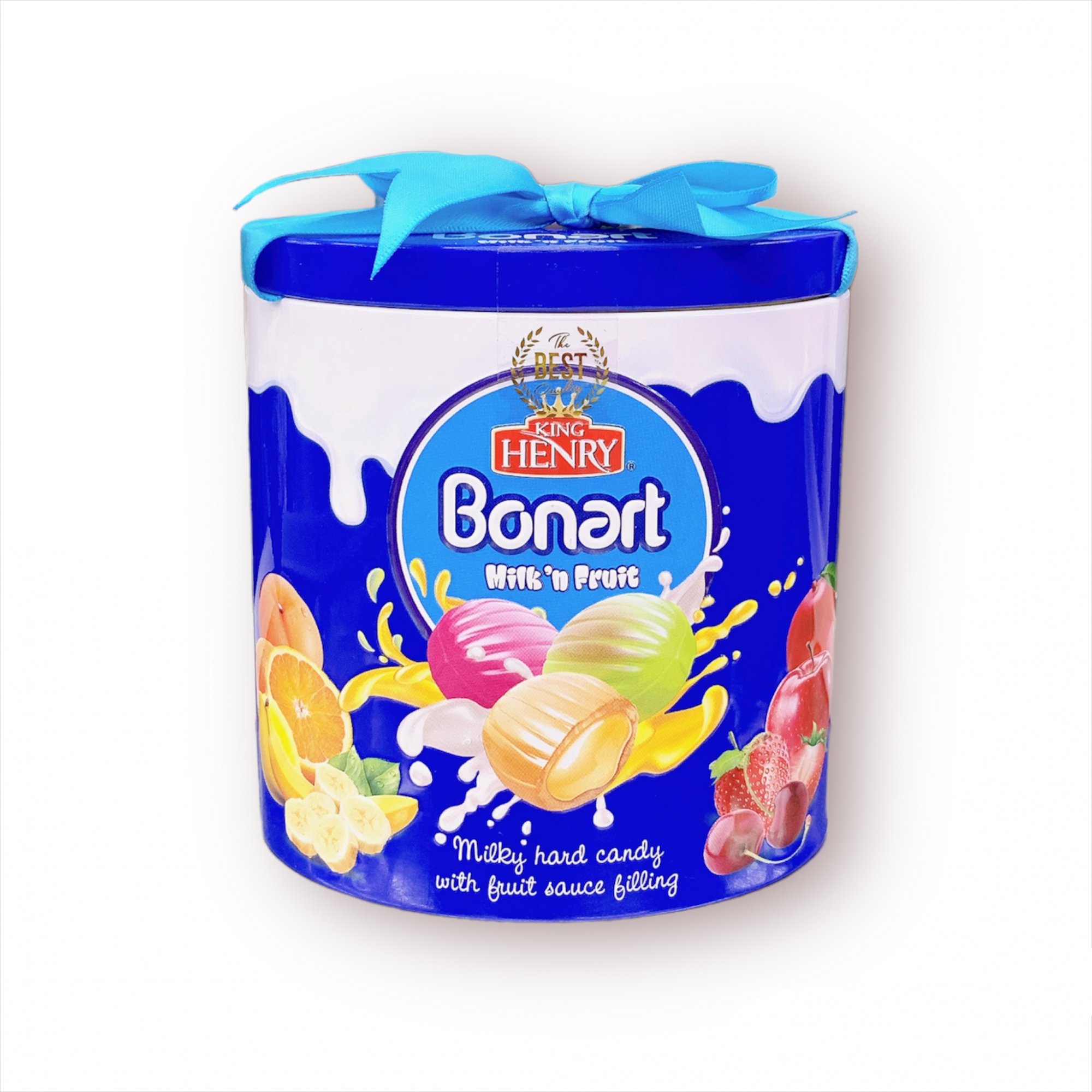 Kẹo Sữa Trái Cây King Henry Bonart Tròn - Xanh 150g