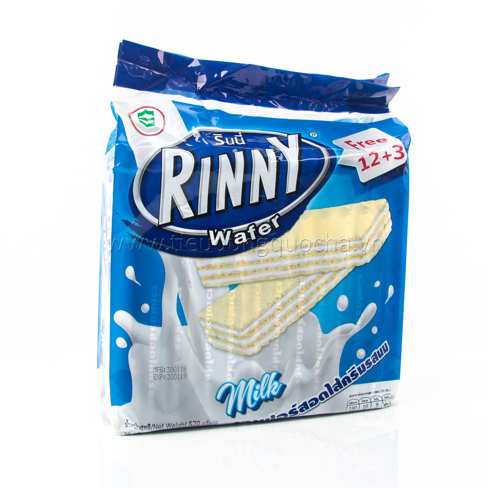 Bánh Xốp Rinny - Vị Sữa (34g x 12)