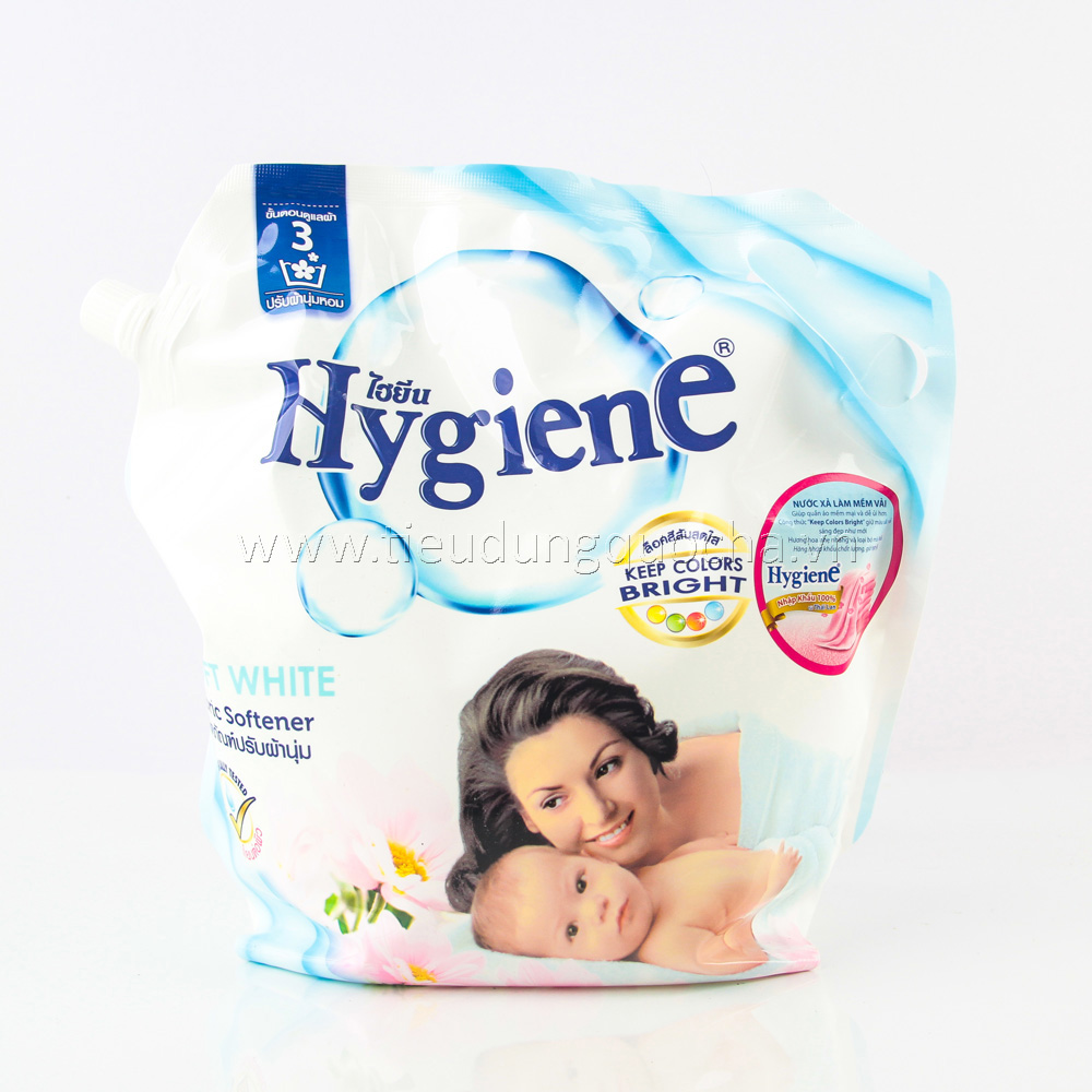 Nước Xả Làm Mềm Vải Hygiene - Soft White 1800ml