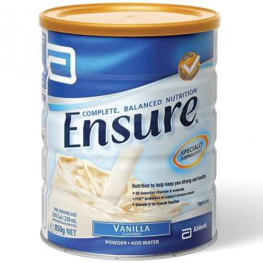 Sữa Bột Ensure Úc - Vị Vanilla 850g