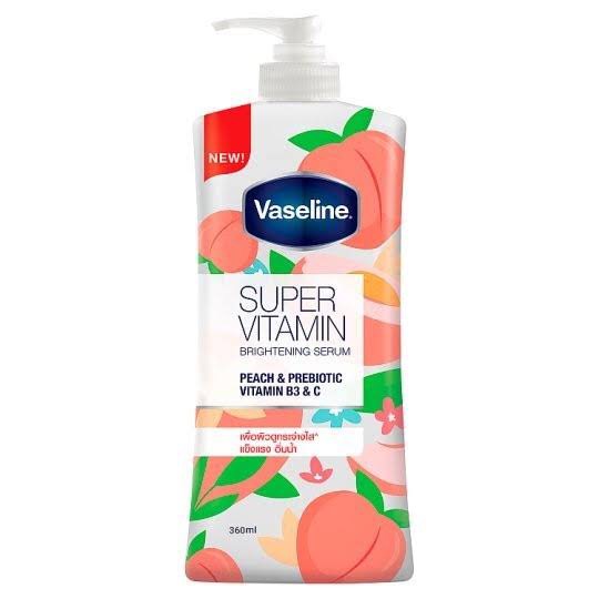 Dưỡng Thể Vaseline Super Vitamin - Peach & Prebiotic 360ml